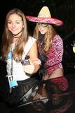 Britney Spears dressed in pink panther costume for the Halloween