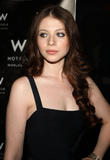 Michelle Trachtenberg at the tents in Bryant Park during Mercedes-Benz Fashion Week, New York City
