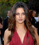 Mila Kunis look gorgeous in red dress at 7th Annual Chrysalis Butterfly Ball in Los Angeles